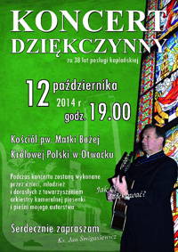 Koncert dziękczynny za 38 lat posługi kapłańskiej